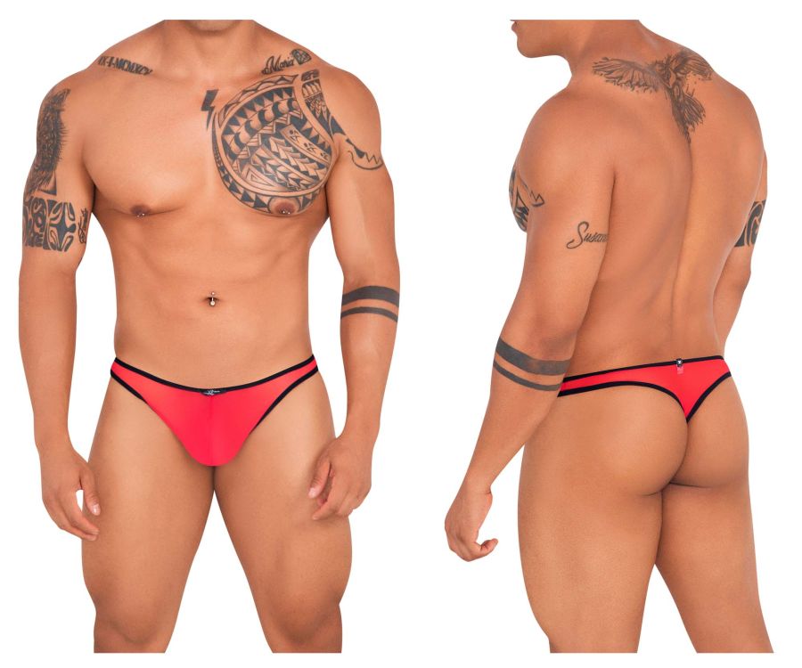 Xtremen 91126 Mesh Thongs Color Red