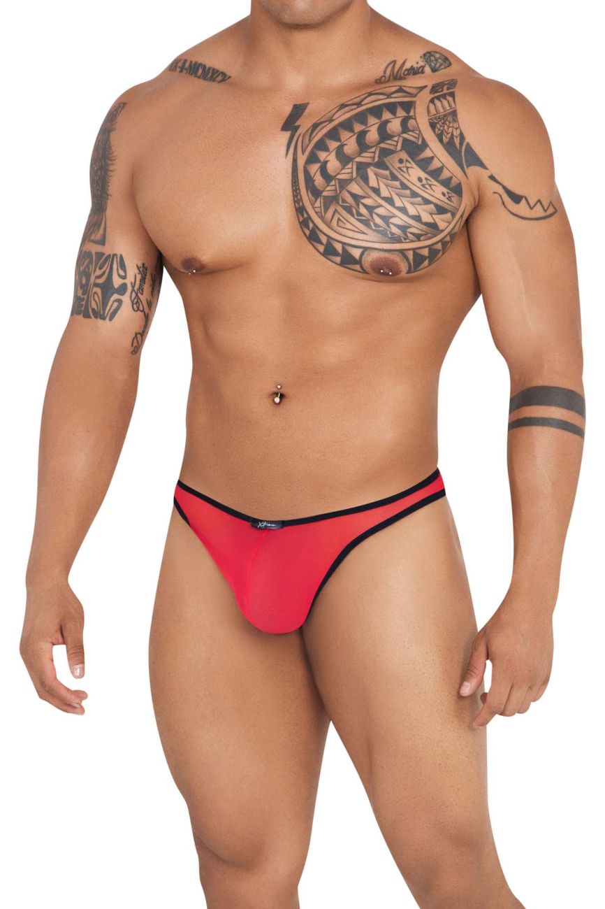 Xtremen 91126 Mesh Thongs Color Red